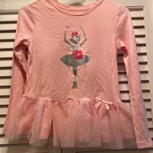 NWOT GYMBOREE Girls size 9 Long sleeve with frilly bottom with Ballerina